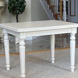 Beautiful White Solid Wood End table 