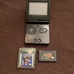 Nintendo SP Grey All Original With Games 