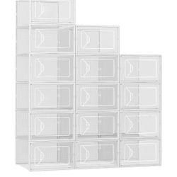 Shoe Storage Box, 15 Pack