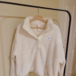 H&M Bear Teddy Fleece Sweatshirt
