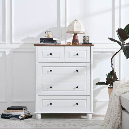 6 Drawers Dresser Bedroom Furniture Storage Chest Organizer Closet Cabinet