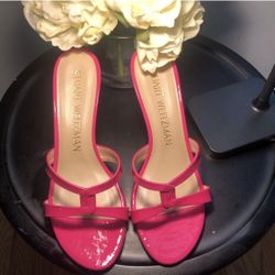 Stuart Weitzman Pink Sandal Heels