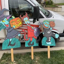 Lock, Shock, and Barrel Halloween Decor