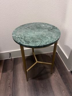 Green Marble Accent Side Table