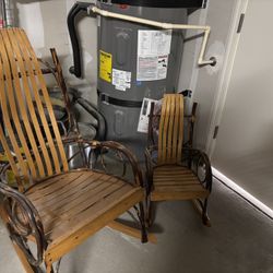 Amish Wood Rocking Chairs 