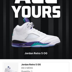 Jordan 5 Retro Grapes 