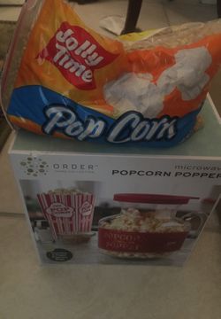 New Microwave Popcorn Popper with popcorn 🍿