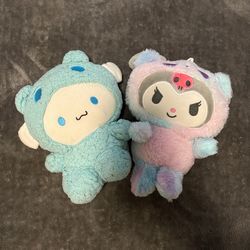 LOT OF PLUSHIES FOR SALE - SANRIO , CARE BEARS , PAC-MAN ,  SQUISHMALLOWS - COLLECTIBLES