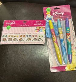 Disney Princess pens and jewelry