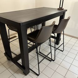 Bar Height Dining Set w/4 chairs