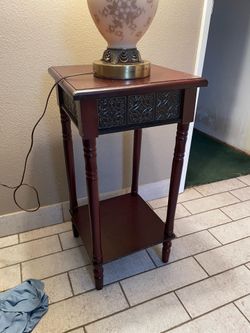 Lightweight wooden end table