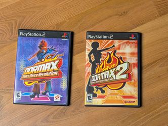 DDRMAX 1 & 2 Dance Dance Revolution PS2 Game Lot CIB Tested PlayStation 2 Konami VGC