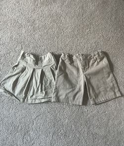 Girls Uniform Skirt And Shorts (size 6/7)
