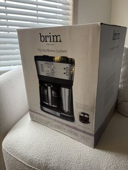 Brim - Triple Brew 12-Cup Coffee Maker - Stainless Steel/Black brand new never used