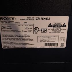 75"Sony XR-75X90J