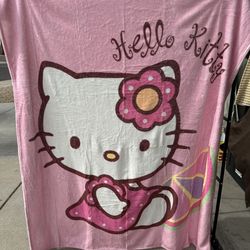 Hello Kitty, Cinnamon Roll Kuromi And Pachuco Throw Blankets