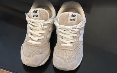 New Balance 574 Gray Suede Sneakers