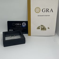 Moissanite 1 Carat VVS GRA Earrings 5mm