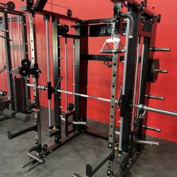 Not Cyclone Plate Loaded Smith Machine Functional Power Rack All In 1 Combo 
