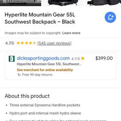 Hyperlite Backpacks 