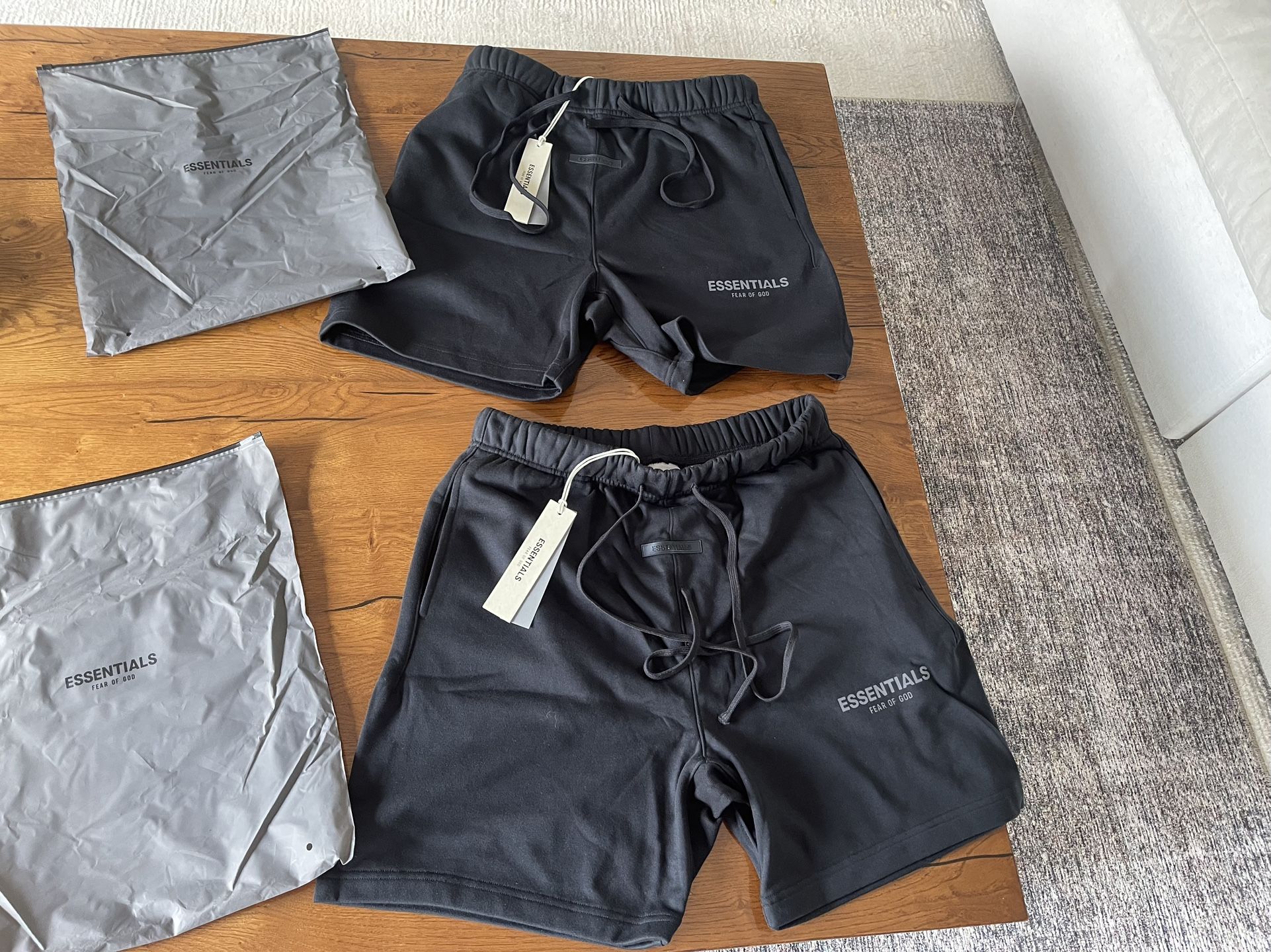 Essentials Fear Of God Black Shorts (Two SIZES)