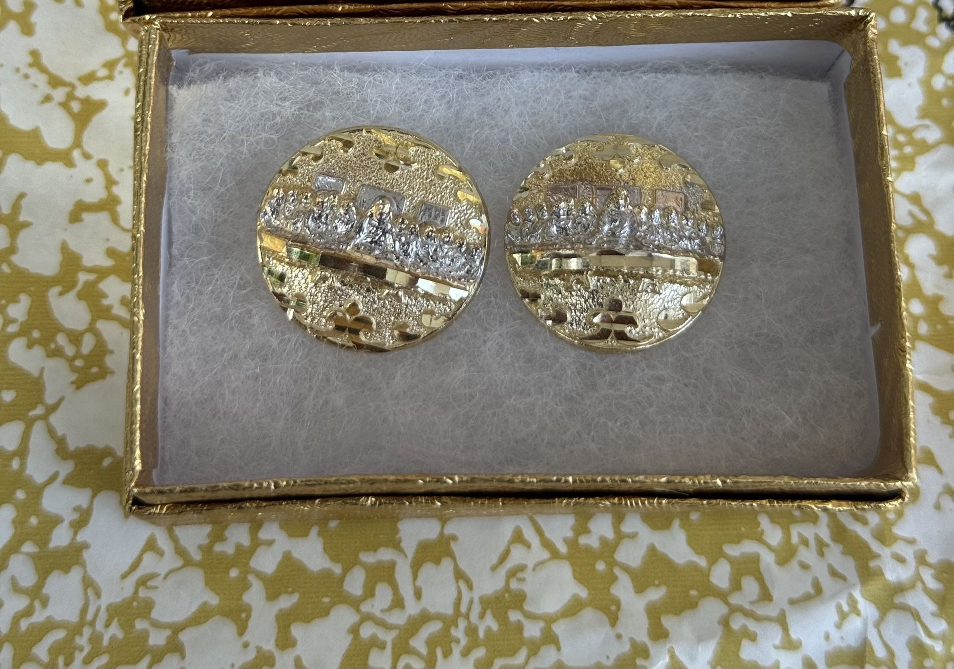 10K Last Supper Earrings