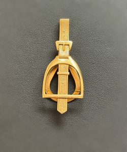 Jewelry 14k solid yellow gold money clip belt looking