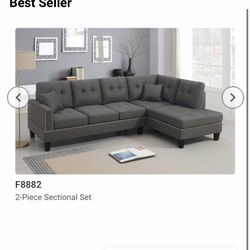 Beautiful Sectional 2 Piece Couch