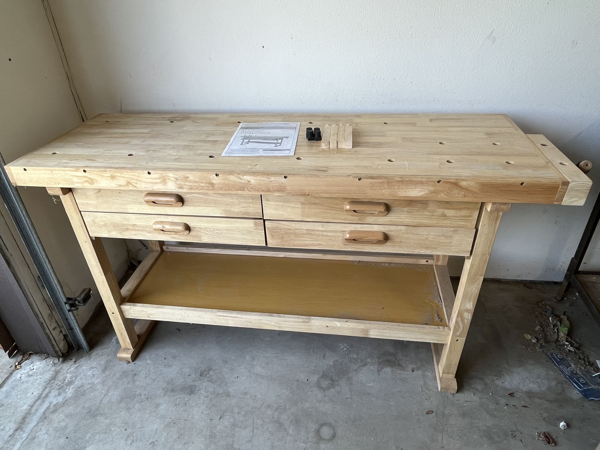 Windsor Design 60” 4 Drawer Woodworking Bench