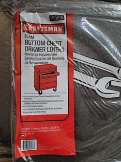 Craftsman Drawer Liners foam draw tool chest box x5 sheets
