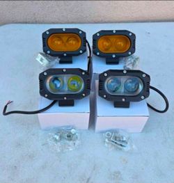 LED Light Pods Work Lights Luces Focos Niebla Neblina Offroad 4x4 Todo Terreno Chevy Gmc Ford Toyota