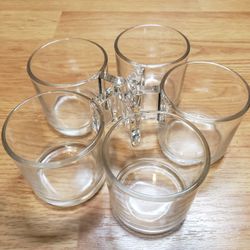 Vintage Clear Glass Cup Made In Italy