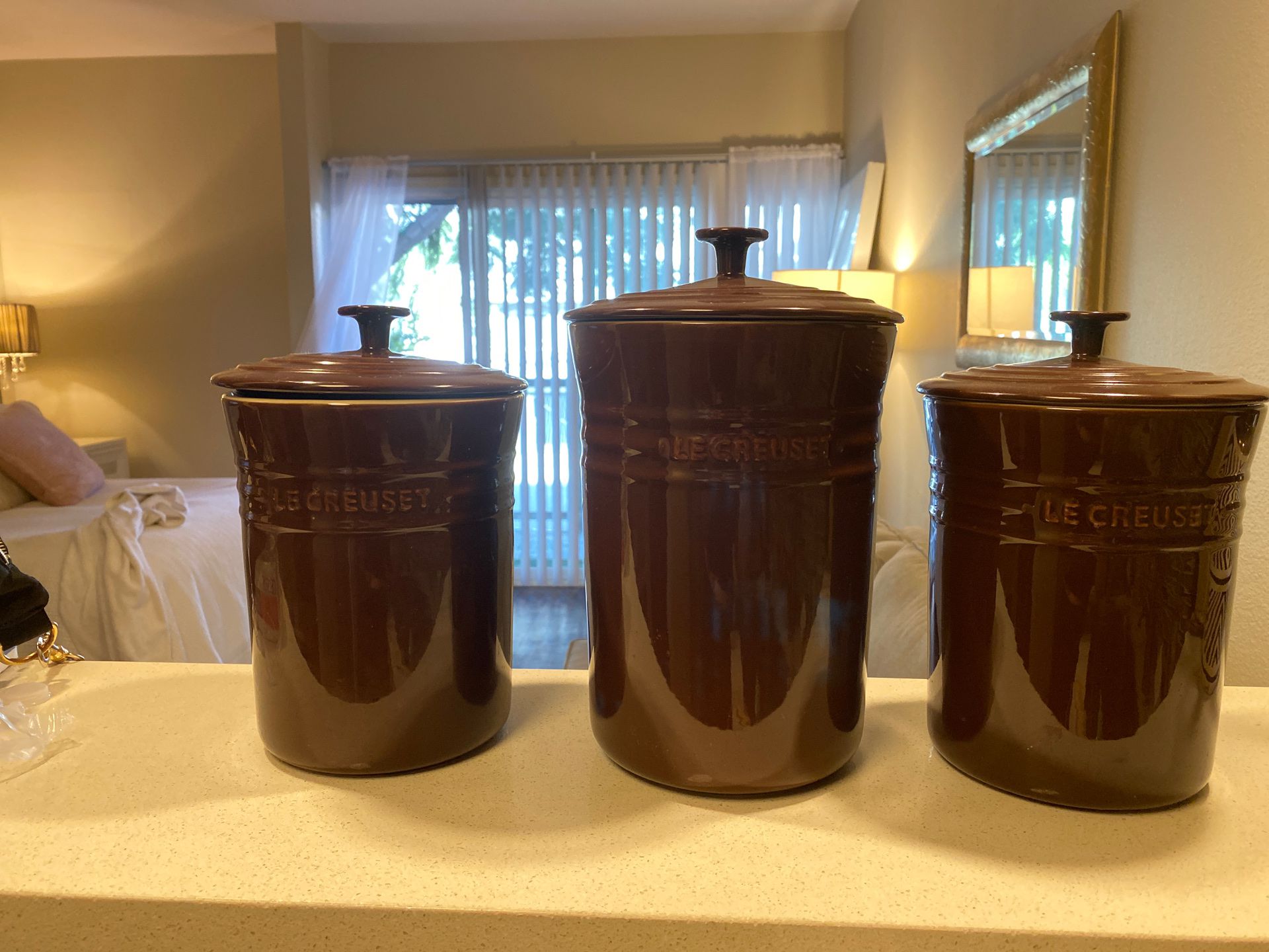 Le Creuset canisters