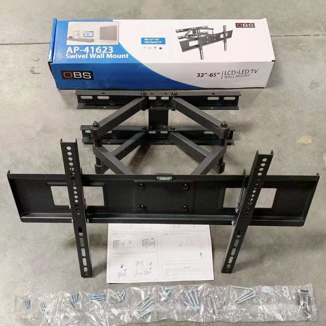 New In Box 32 To 65 Inch Swivel Articulating Full Motion TV Television Wall Mount Bracket Stand With Hardwares Included