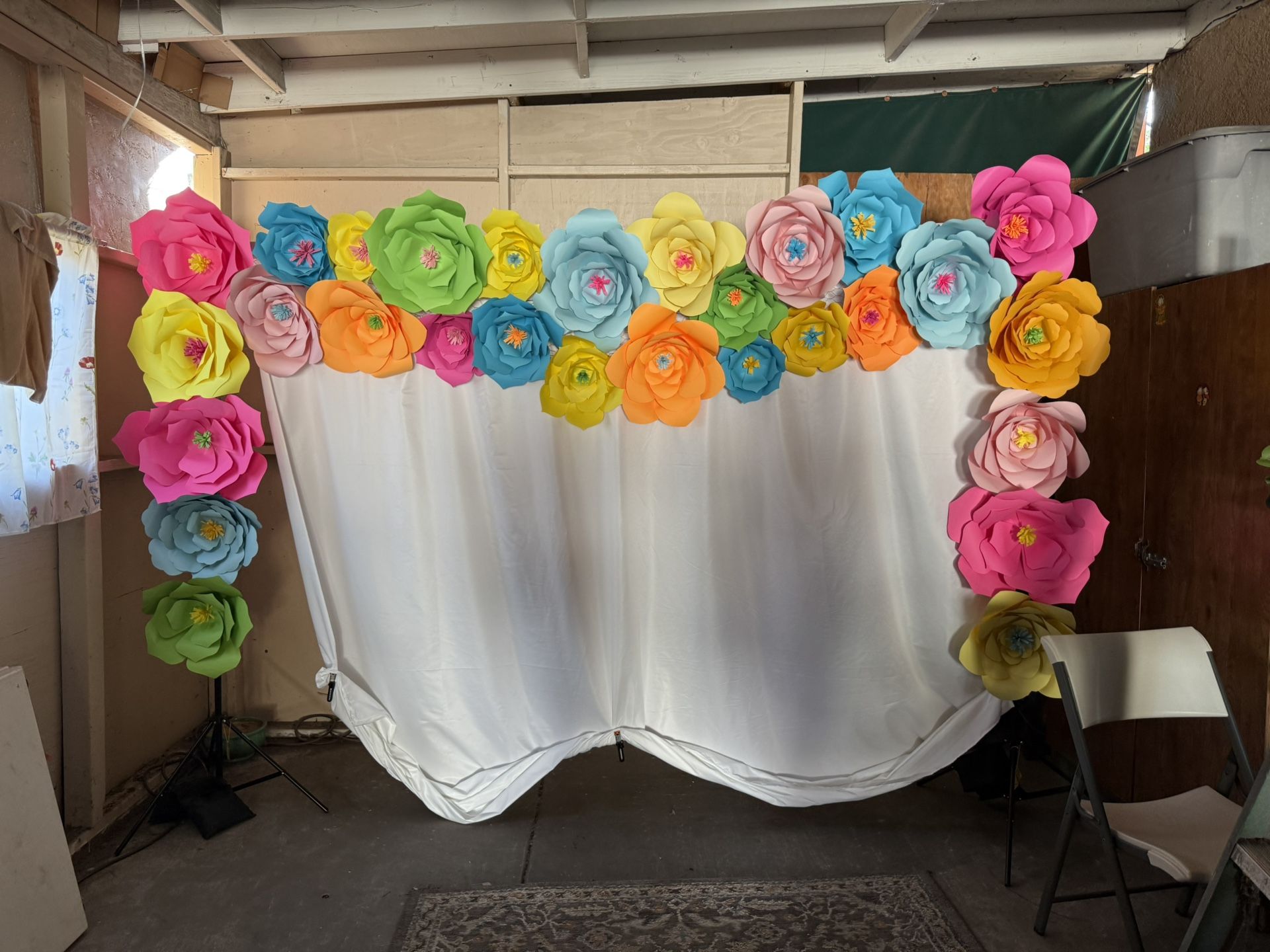 Floral Backdrop Bright Colors