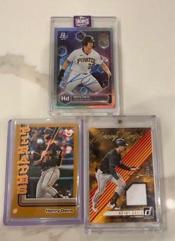 2022 Topps Archives Signature Series Henry Davis 1/1 Auto  + RC /50 & Patch /99