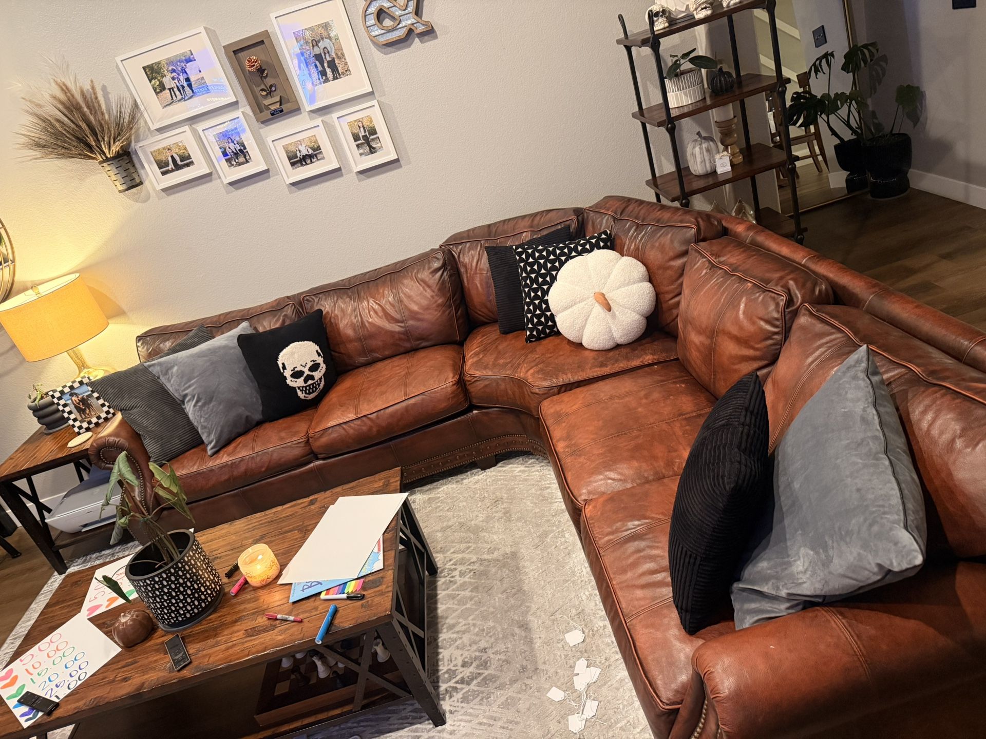 Leather Sectional Couch