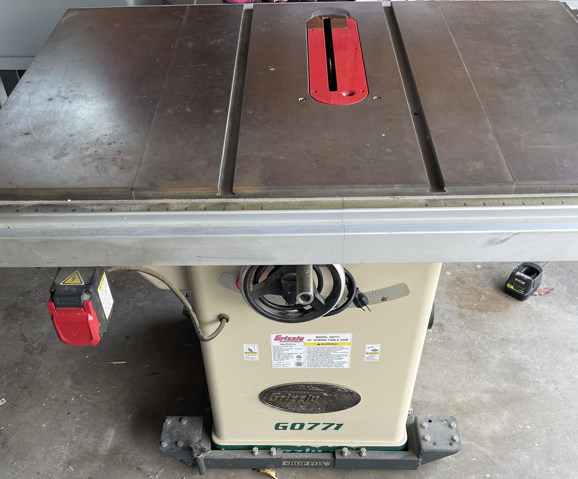 REDUCED —- Need Gone! Grizzly Table Saw  - Model G0771 - 10” Hybrid Table Sa