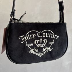 Mini Black Juicy Couture With White Embroidery 