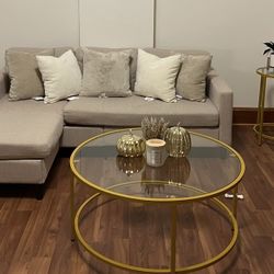 Small Couch & Coffee Table Set