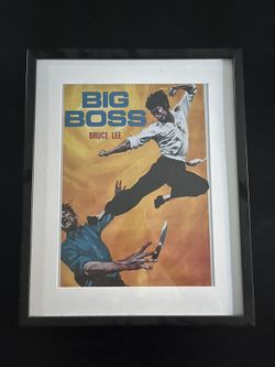 Bruce Lee Big Boss Framed Artwork 