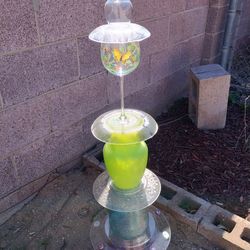 Glass towers/sculptures