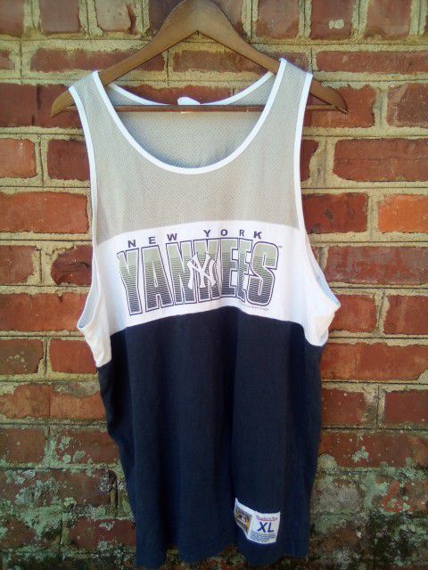 Mitchell & Ness New York Yankees Tank Top in Blue for Men