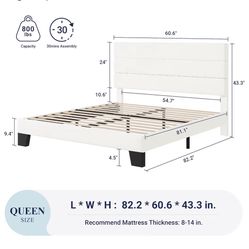 New Queen Bed Frame Still In Box 
