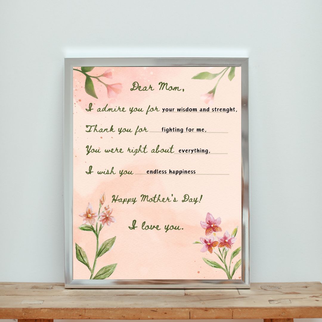 Mother’s Day Card for Your Personal Message
