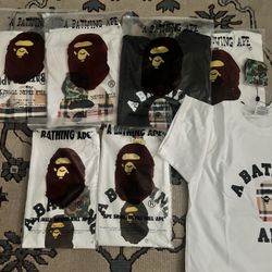Bape X Burberry Tee Shirts 