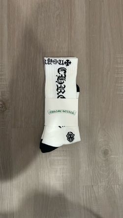 BLACK AND WHITE CHROME SOCKS