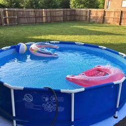10 ft pool for patio, filter included