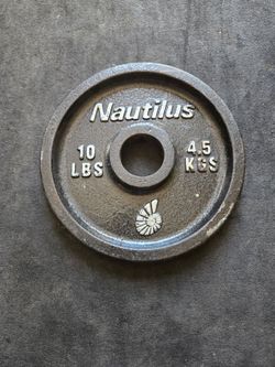Single 10lb Nautilus Olympic Weight Plate-
