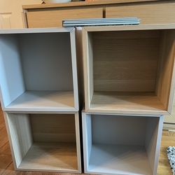 4 ikea EKET cubes + wall mount